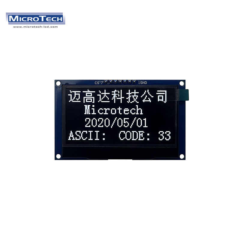 2.42 inch PMOLED 128*64 SSD1309 SPI/IIC interface COG black and white dot matrix screen module